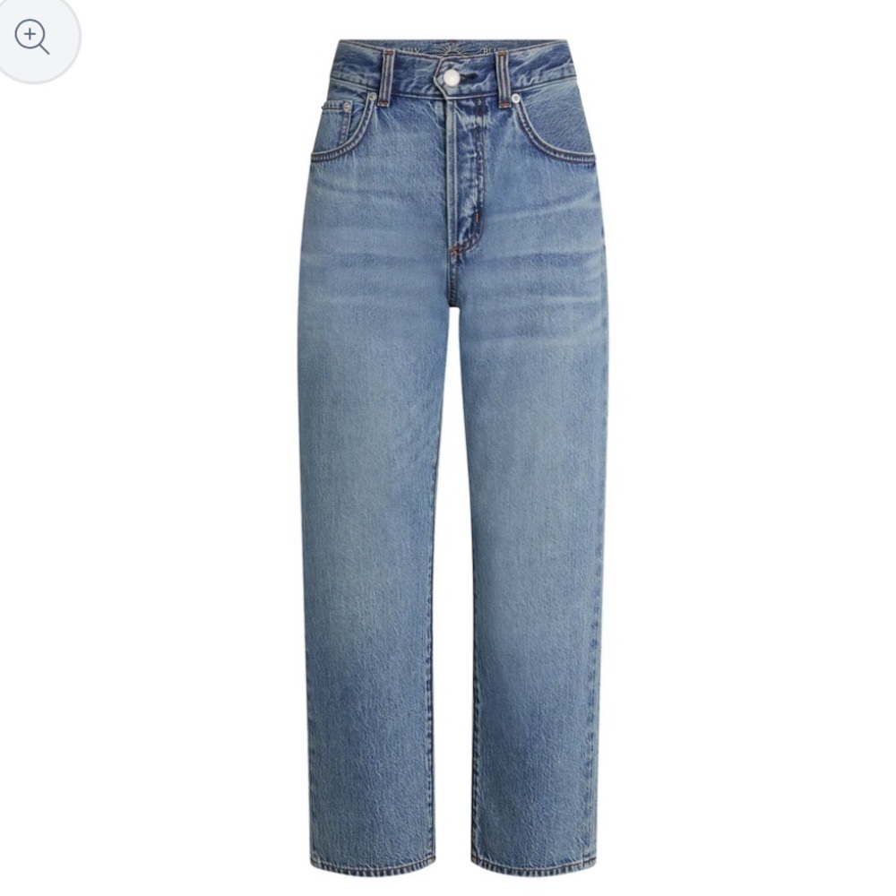 Organic Denim Daily Blue Denim HYPE Jeans High Rise Straight Leg Made in USA NEW